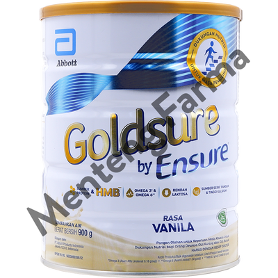 Goldsure By Ensure Vanila 900 Gram - Susu Penambah Nutrisi Dewasa Selama Masa Pemulihan - Menteng Farma