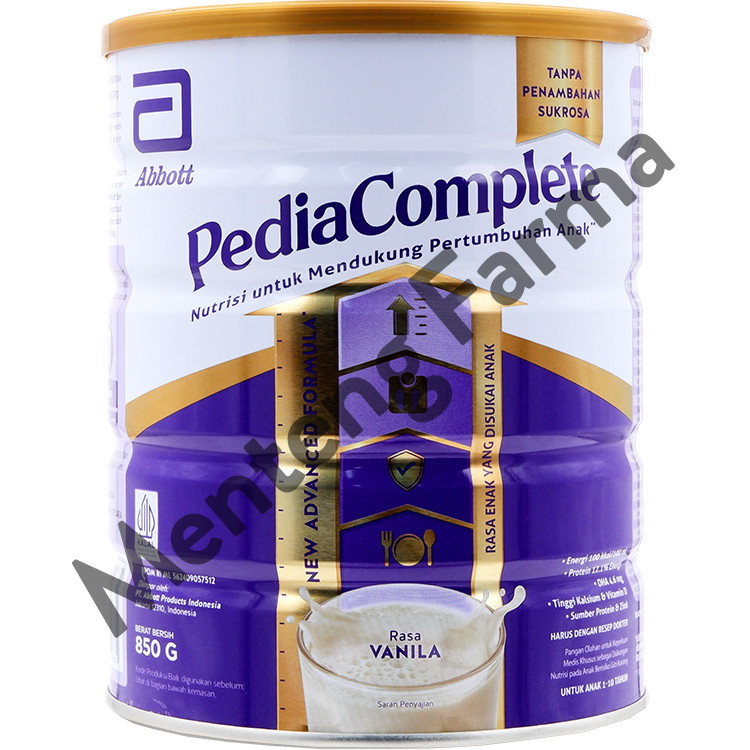 Pediasure Complete Vanila 850 Gram - Susu Formula Khusus Anak Malnutrisi/Gizi Buruk - Menteng Farma