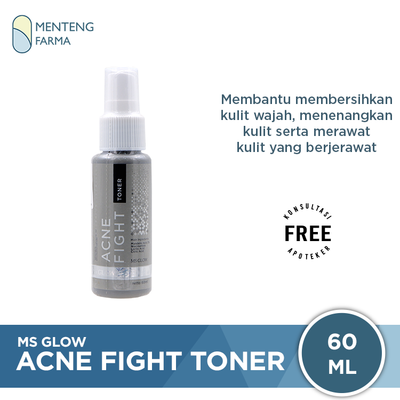 Ms Glow Acne Toner 60 mL - Toner Untuk Kulit Berjerawat - Menteng Farma