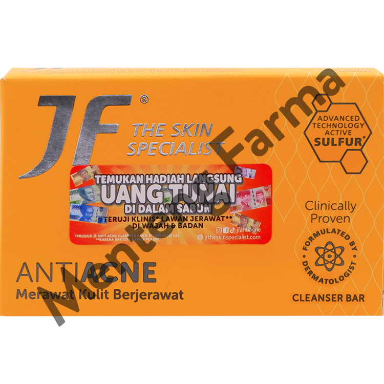 JF Anti Acne Bar 90 Gr - Sabun Anti Jerawat - Menteng Farma