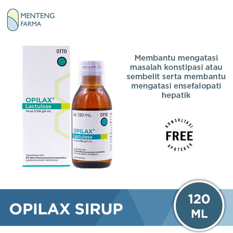 Opilax Sirup 120 mL - Obat Sembelit dan Wasir - Menteng Farma