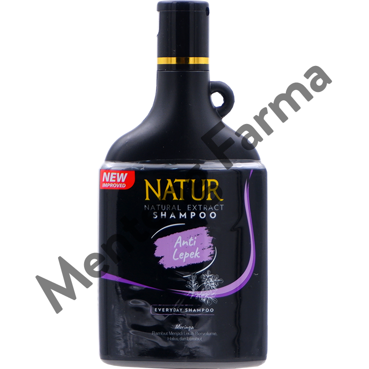 Natur Shampoo Moringa & Sweet Almond Oil 140 ML - Perawatan Kulit Kepala Kering - Menteng Farma