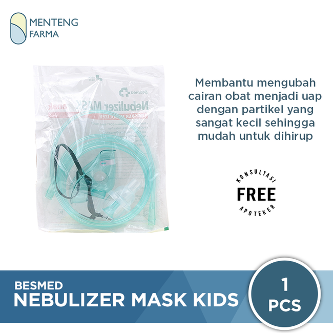 Masker Nebulizer Kids - Masker Uap Anak - Menteng Farma