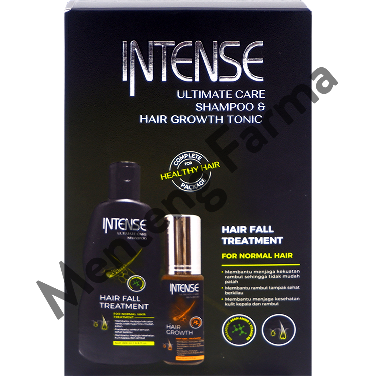 Intense Twin Pack Ultimate Care Shampoo + Hair Tonic - Perawatan Rambut Rontok - Menteng Farma