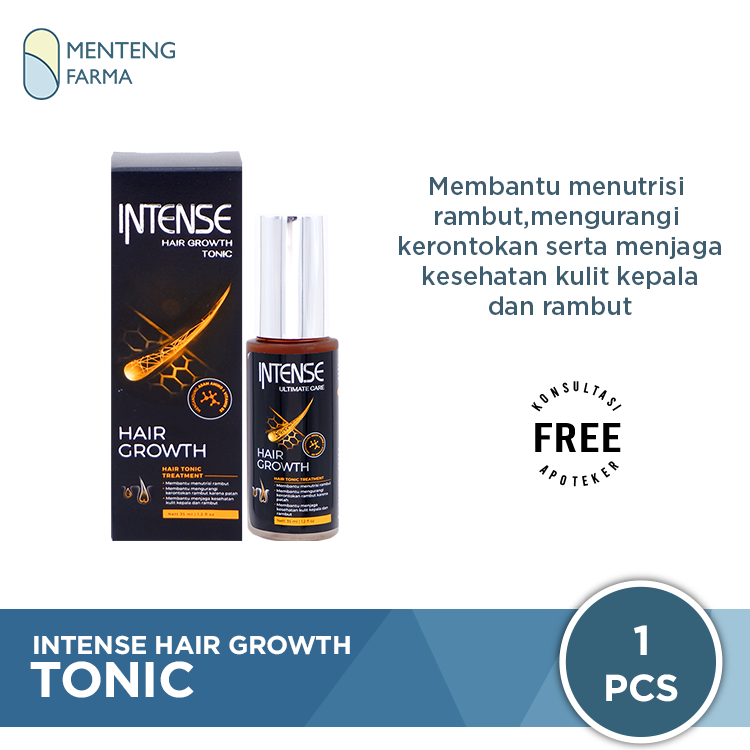 Intense Hair Growth Tonic 35 mL - Perawatan Rambut Rontok - Menteng Farma