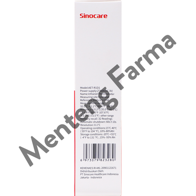 Sinocare Thermometer Digital Infrared AET-R1D1 - Thermometer Digital Akurat - Menteng Farma