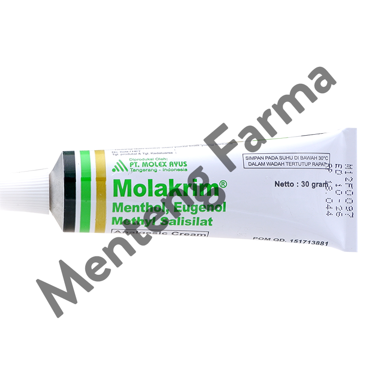 Molakrim Cream 30 g - Krim Pereda Nyeri Otot dan Sendi - Menteng Farma