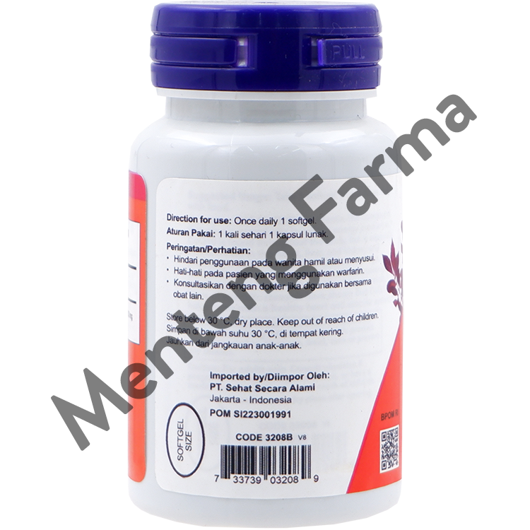 NOW COQ10 100 Mg 50 Softgels - Suplemen Kesehatan Tubuh - Menteng Farma