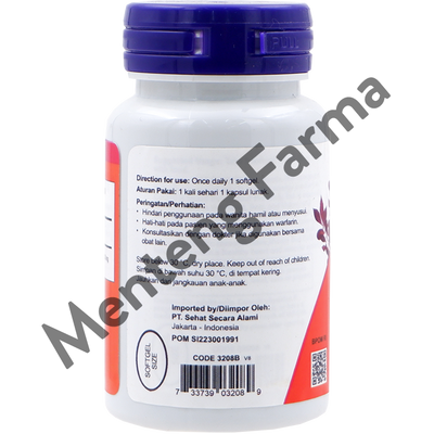 NOW COQ10 100 Mg 50 Softgels - Suplemen Kesehatan Tubuh - Menteng Farma