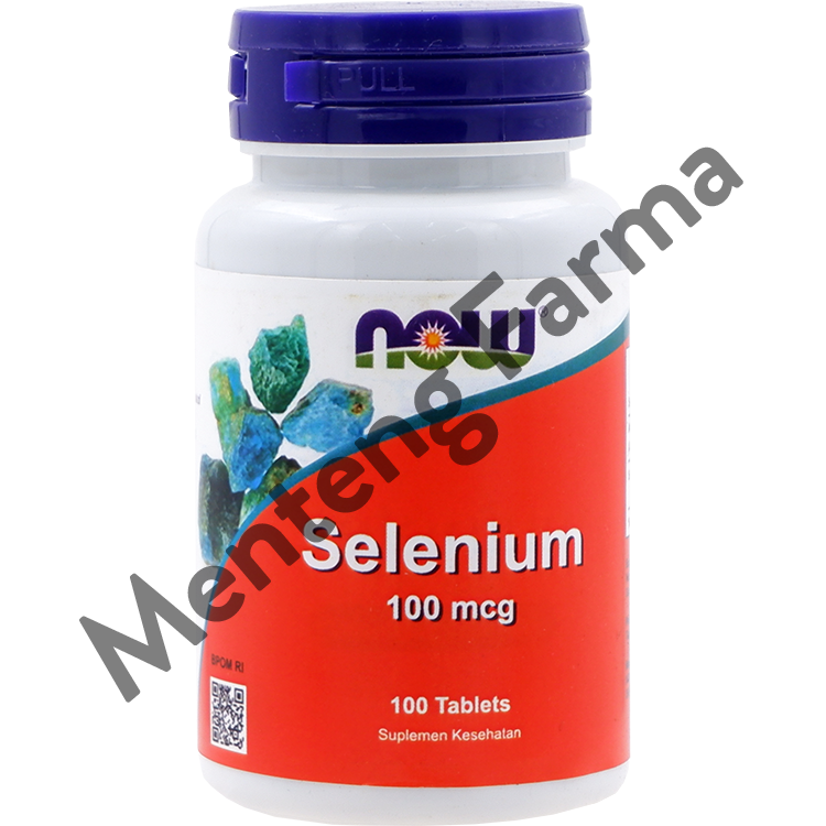 NOW Selenium 100 mcg 100 Tablet - Suplemen Kesehatan Tubuh - Menteng Farma