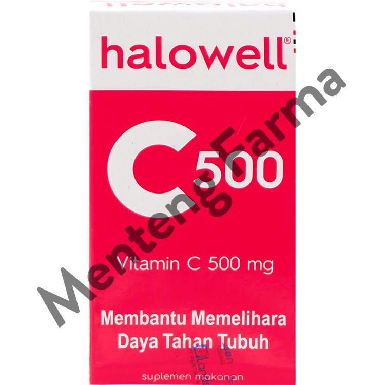 Halowell C 500 mg 30 Tablet - Suplemen Vitamin C - Menteng Farma