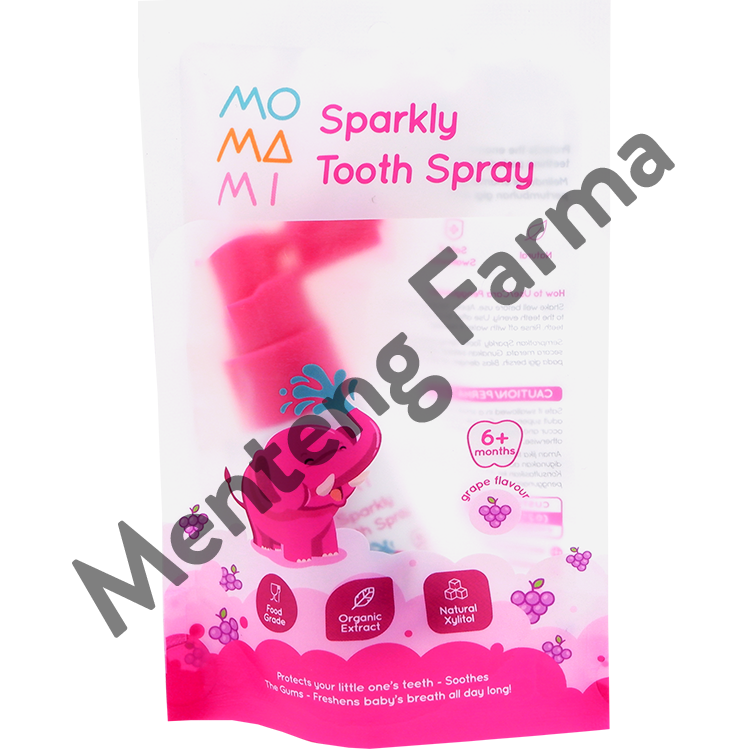 Momami Sparkly Tooth Spray 20 mL - Semprotan Perawatan Gigi Anak - Menteng Farma