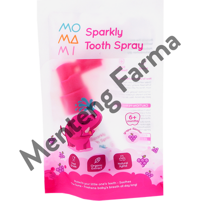 Momami Sparkly Tooth Spray 20 mL - Semprotan Perawatan Gigi Anak - Menteng Farma