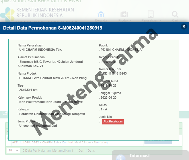 Charm Pembalut Extra Comfort 26 cm 8 Pads - Pembalut 26 cm - Menteng Farma