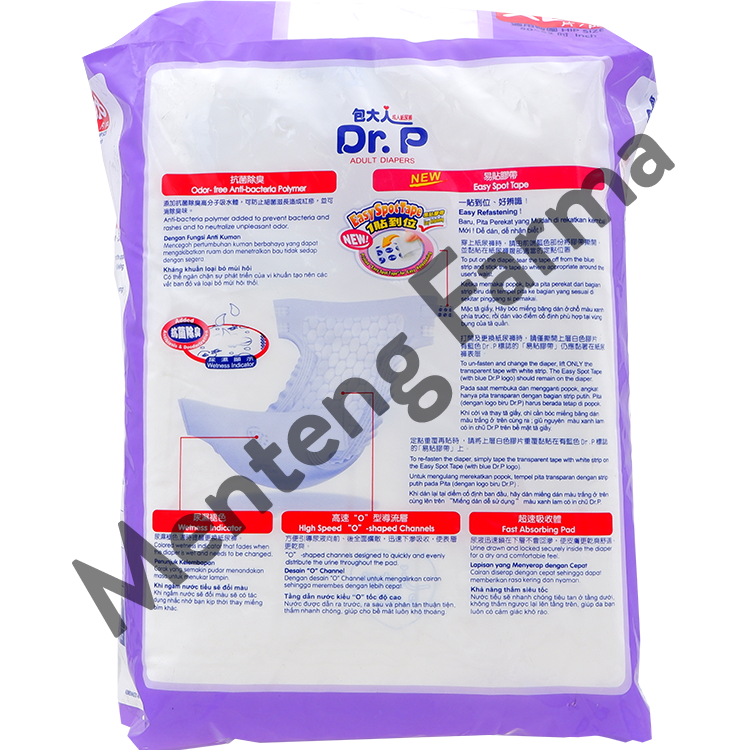 Dr. P Adult Diapers Basic Size XL8 - Diapers Dewasa - Menteng Farma