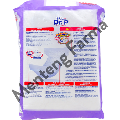 Dr. P Adult Diapers Basic Size XL8 - Diapers Dewasa - Menteng Farma