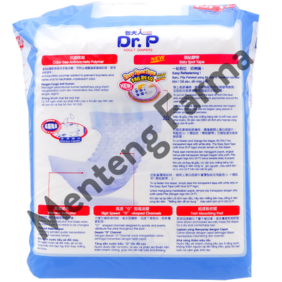 Dr. P Adult Diapers Basic Size M10 - Diapers Dewasa - Menteng Farma