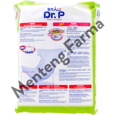 Dr. P Adult Diapers Basic Size L8 - Diapers Dewasa - Menteng Farma