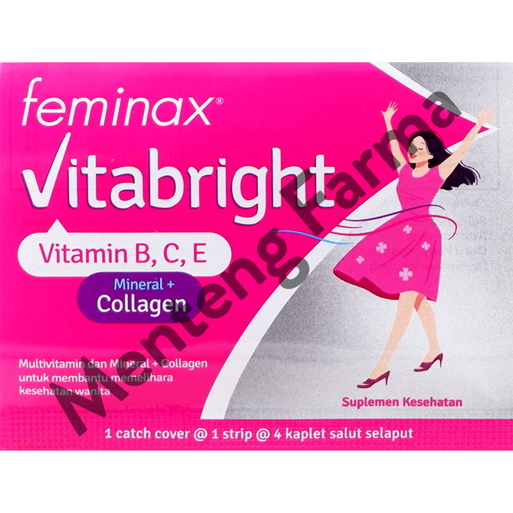 Feminax VitaBright 4 Tablet - Suplemen Kesehatan Wanita - Menteng Farma