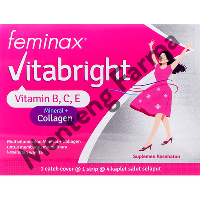 Feminax VitaBright 4 Tablet - Suplemen Kesehatan Wanita - Menteng Farma