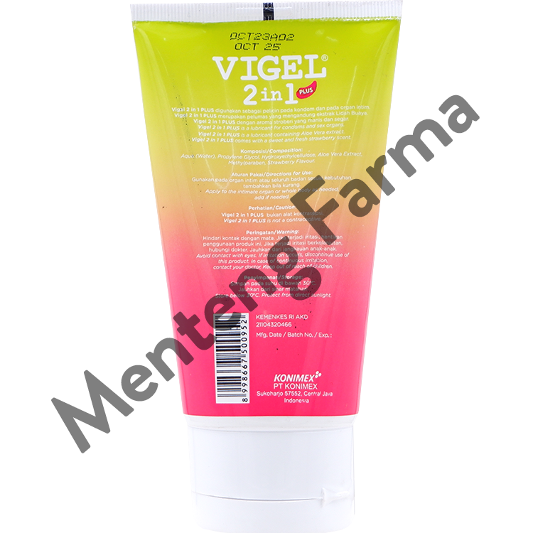 Vigel 2 in 1 Plus Lubricant & Massage - Menteng Farma