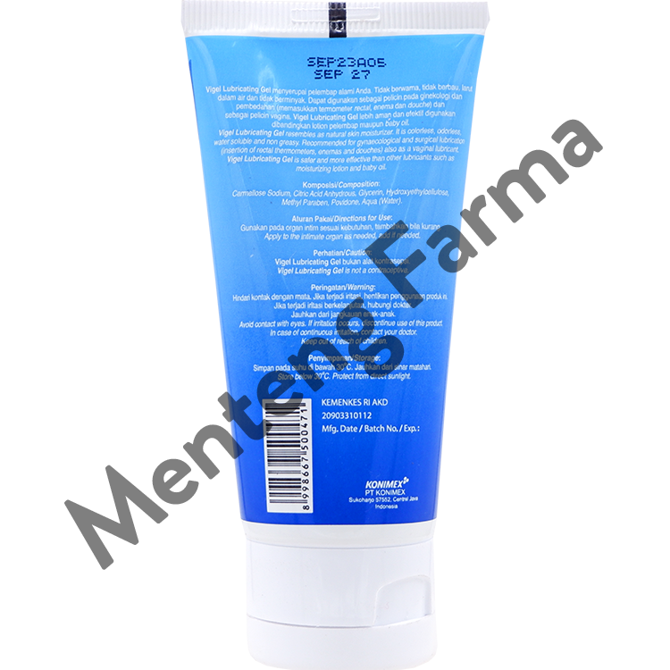 Vigel Lubricating Gel - 60 Gr - Menteng Farma