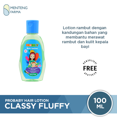 Probaby Hair Lotion Classy Fluffy 100 mL - Perawatan Rambut Bayi - Menteng Farma