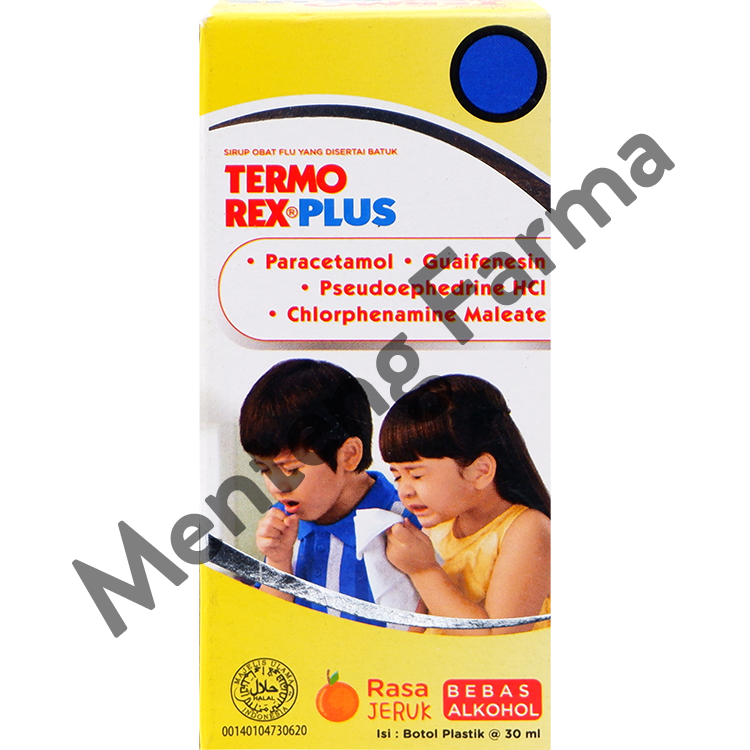 Termorex Plus Sirup 30 mL - Obat Batuk dan Pilek Anak - Menteng Farma