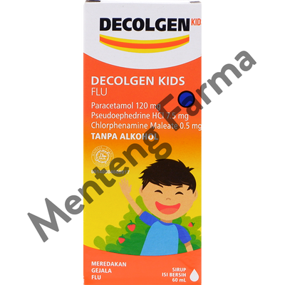 Decolgen Kids Flu Sirup 60 ml - Pereda Gejala Flu Anak - Menteng Farma