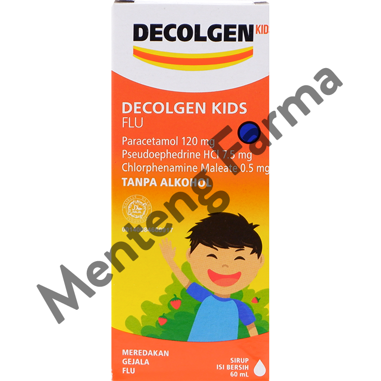 Decolgen Kids Flu Sirup 60 ml - Pereda Gejala Flu Anak - Menteng Farma