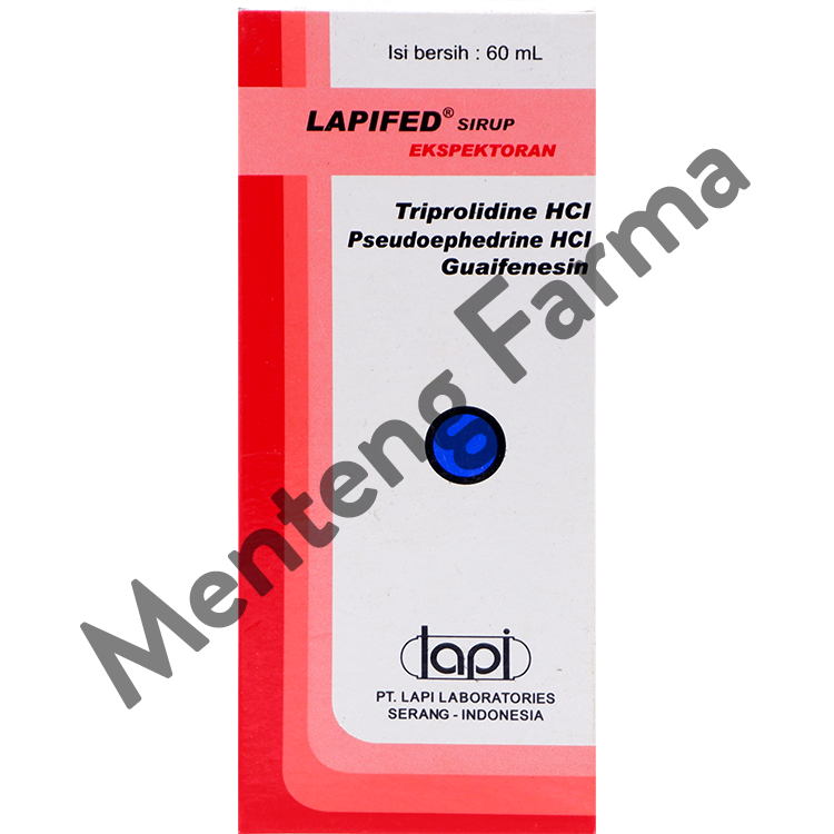 Lapifed Ekspektoran Sirup 60 ml - Obat Batuk dan Flu - Menteng Farma