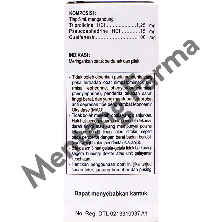 Lapifed Ekspektoran Sirup 60 ml - Obat Batuk dan Flu - Menteng Farma