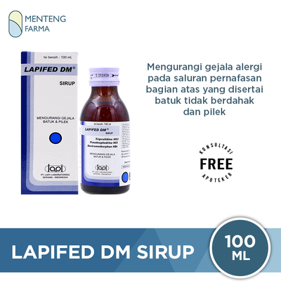 Lapifed DM Sirup 100 ml - Mengatasi Gejala Pilek - Menteng Farma