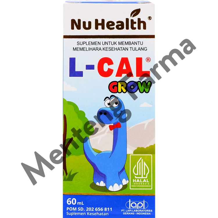 Nu Health L-Cal Grow 60 mL - Suplemen Kesehatan Tulang Anak - Menteng Farma