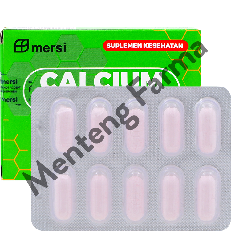 Calcium Carbonate 500 mg 10 Tablet - Suplemen Kalsium dan Kesehatan Tulang - Menteng Farma