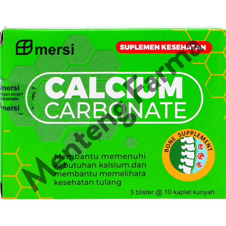 Calcium Carbonate 500 mg 10 Tablet - Suplemen Kalsium dan Kesehatan Tulang - Menteng Farma