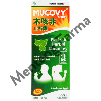 Mucovy Syrup 100 mL - Obat Batuk Herbal - Menteng Farma