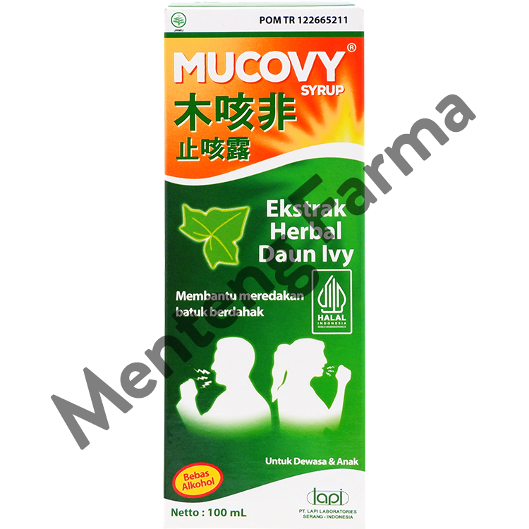 Mucovy Syrup 100 mL - Obat Batuk Herbal - Menteng Farma