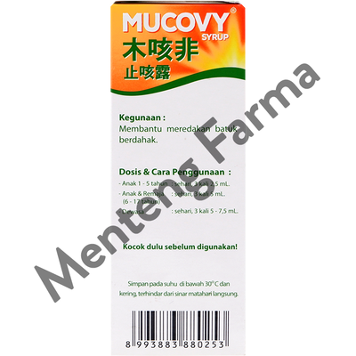 Mucovy Syrup 100 mL - Obat Batuk Herbal - Menteng Farma