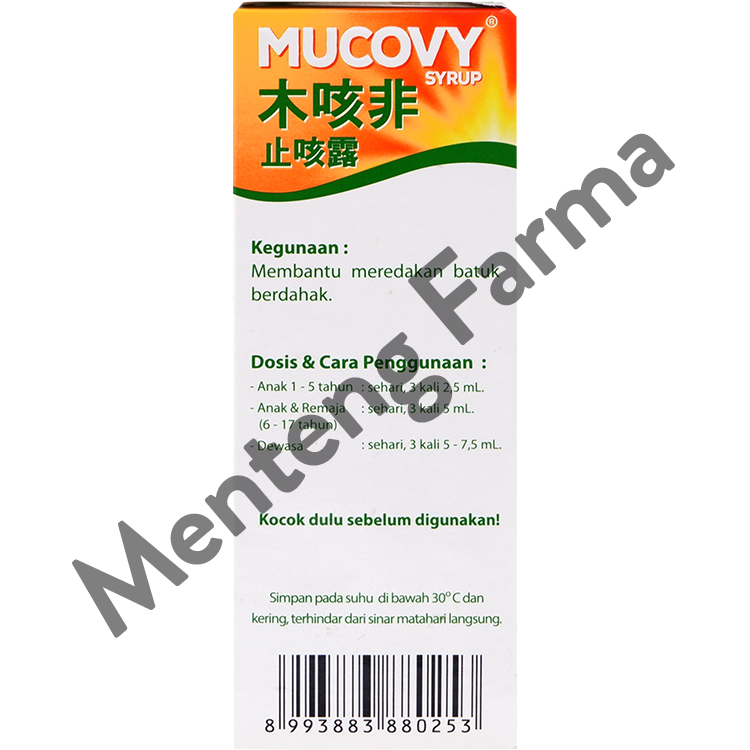 Mucovy Syrup 100 mL - Obat Batuk Herbal - Menteng Farma