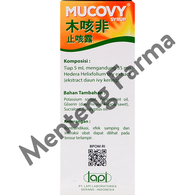 Mucovy Syrup 100 mL - Obat Batuk Herbal - Menteng Farma