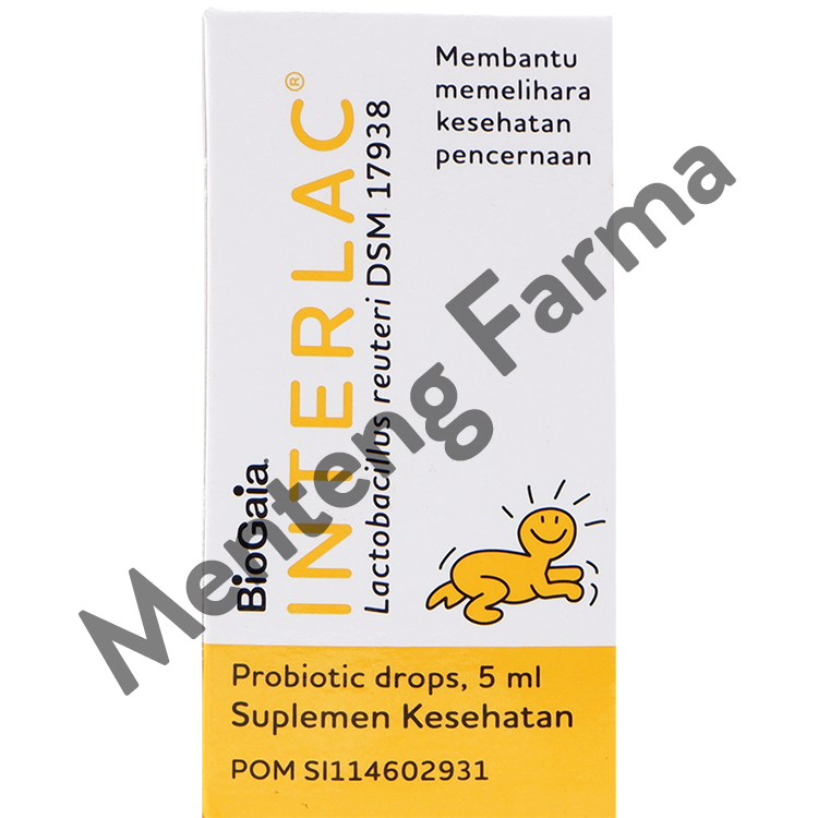 Interlac Drops 5 mL - Suplemen Kesehatan Saluran Cerna Bayi dan Anak - Menteng Farma