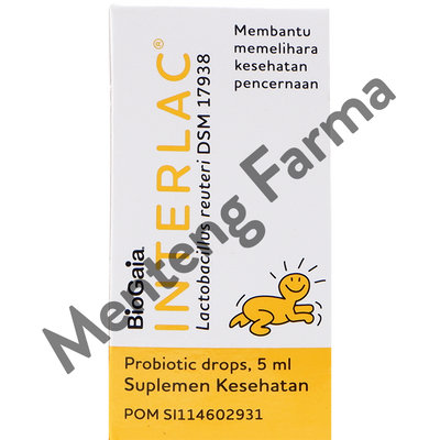 Interlac Drops 5 mL - Suplemen Kesehatan Saluran Cerna Bayi dan Anak - Menteng Farma