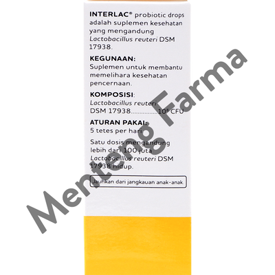 Interlac Drops 5 mL - Suplemen Kesehatan Saluran Cerna Bayi dan Anak - Menteng Farma