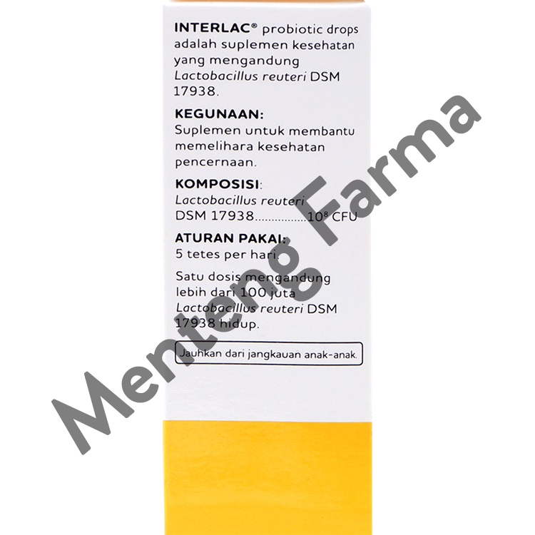 Interlac Drops 5 mL - Suplemen Kesehatan Saluran Cerna Bayi dan Anak - Menteng Farma