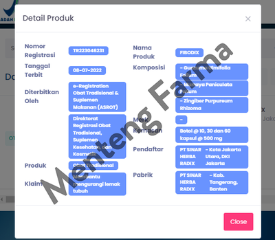 Fibodix 60 Kapsul - Mengurangi Lemak Tubuh - Menteng Farma