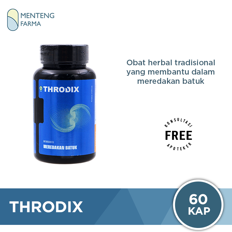 Throdix 60 Kapsul - Membantu Meredakan Batuk - Menteng Farma