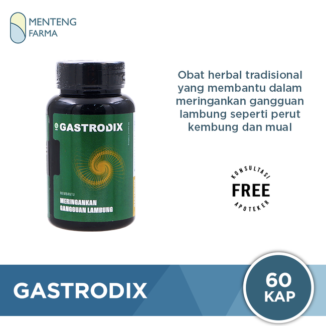 Gastrodix 60 Kapsul - Meringankan Gangguan Lambung - Menteng Farma