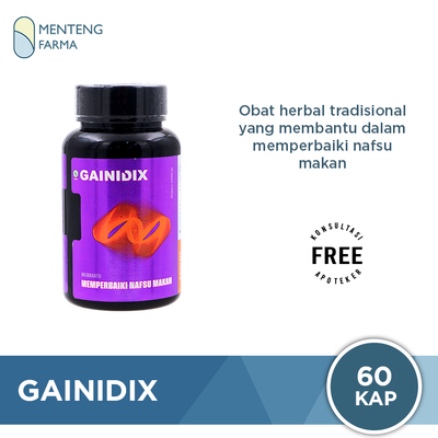 Gainidix 60 Kapsul - Memperbaiki Nafsu Makan - Menteng Farma