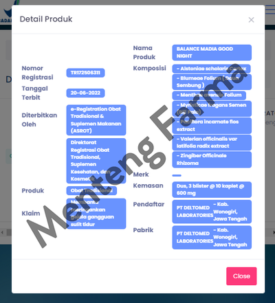 Herbana Balance Madia Good Night 10 Kaplet - Meringankan Gangguan Sulit Tidur - Menteng Farma